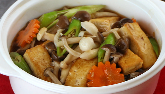 Braised Tofu with Mushrooms & Vegatables