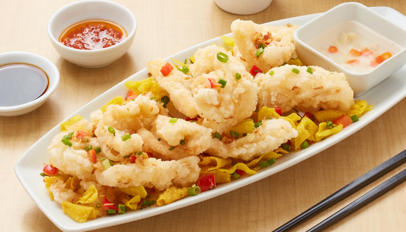 Deep-Fried Squid with Spicy Salt and Pepper